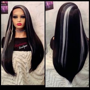 Human Hair blended lace front wig